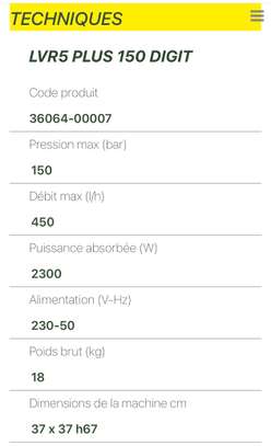 Machine de lavage automobile haute pression Lavor image 4
