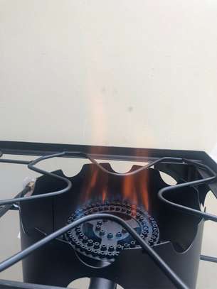 Cuisinière à double brûleur en fonte pour cuisine extérieur image 8