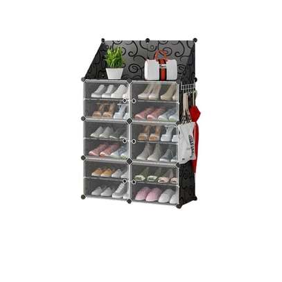 Rangement Chaussures 24 Paires 6 Cubes divisés - Blanc image 2