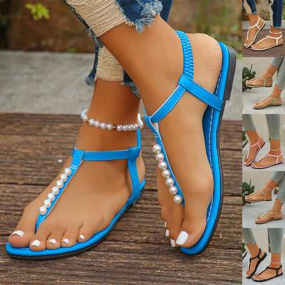 Pearl Thong Sandals Summer Fashion image 2
