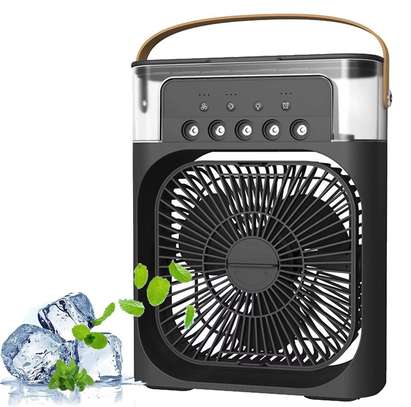 Ventilateur portable humidificateur blanc compact léger image 2
