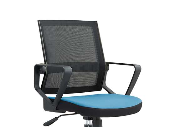 CHAISE SECRETAIRE A MAILLE D1-698BB BLEUE/NOIRE 57*62*100 image 4