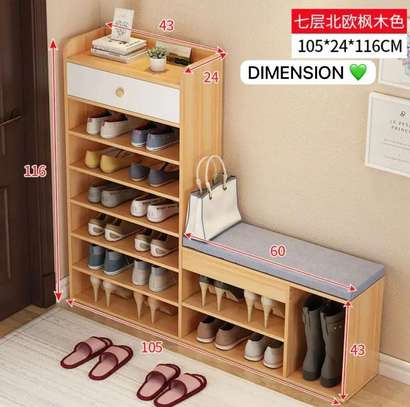 Range chaussures en bois image 1