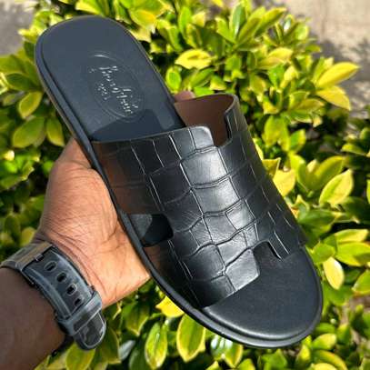 Chaussure sandale en cuir pour homme image 2