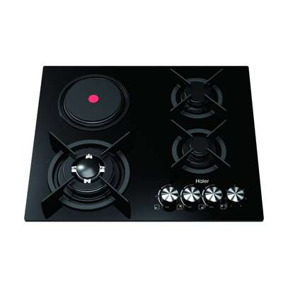 PLAQUE HAIER ENCASTRABLE 4FEUX MIXTE 3F A GAZ 1F ELECTRIQUE image 1