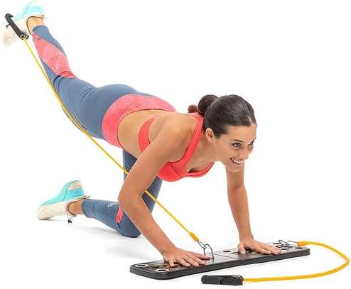 Planche à Pompes Pliable Unipampa, 23 En 1, Avec Poignées Et Cordes De Traction Pour Un Entrainement Complet A Domicile Facilement Transportable