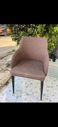 Chaise tissu rouge moderne bois solide confortable image 7