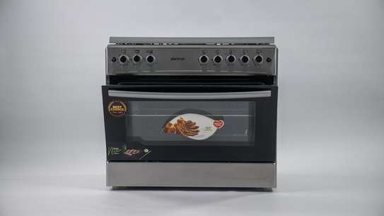 CUISINIERE ELACTRON 5FEUX 90X60 INOX image 1