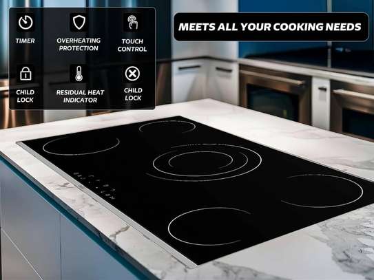 PLAQUE INDUCTION 5FEUX VERTA 90X60 ELECTRIQUE VITROCERAMIQUE image 2