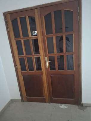 Lot de 3 portes intérieures en bois massif avec vitrage image 2