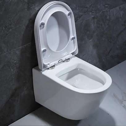 Chaise de toilette poser blanc image 4