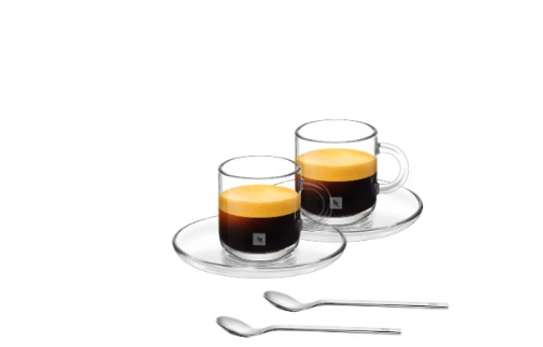 Nespresso 2 Tasses Espresso + 2 Cuillères 80 ml image 1