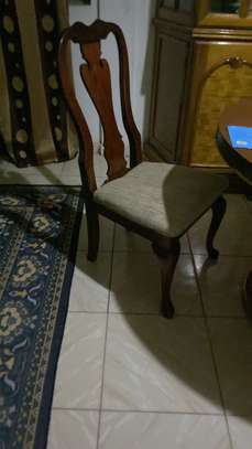 Ensepboe table et Chaises bois massif classique image 2