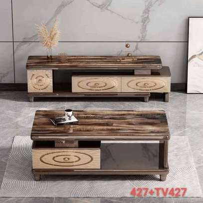 ENSEMBLE TABLE TV TABLE BASSE VIP 427+TV427 image 1