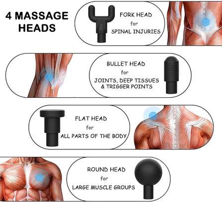 Pistolet de massage électrique, rechargeable sans fil image 14