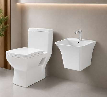 Ensemble chaise anglaise et Lavabo complet image 7