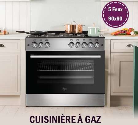 CUISINIERE ROCH 5FEUX FULL OPTION INOX image 1