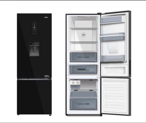 REFRIGERATEUR HAIER COMBINE AVEC FONTAINE NOIR HRF-B379 image 2