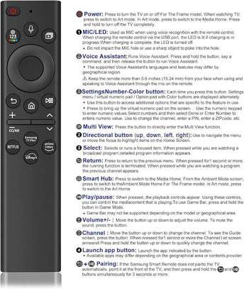 Samsung - Télécommande TV UHD, OLED, QNED, Frame Series image 14