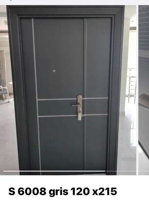 Porte Métal en Bois et Vitre image 2