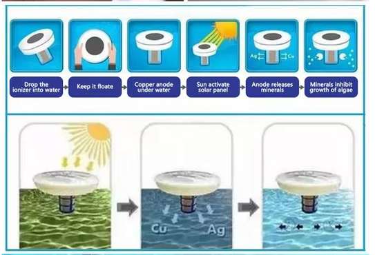 Nettoyeur de piscine, Ioniseur solaire, économise 85% de CH image 5
