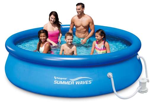 Piscine hors sol 3m de diamètre avec pompe image 4
