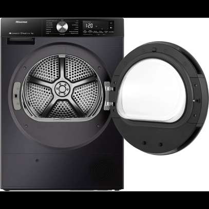 SECHE LINGE HISENSE 9KG POMPE A CHALEUR WIFI GRIS image 3