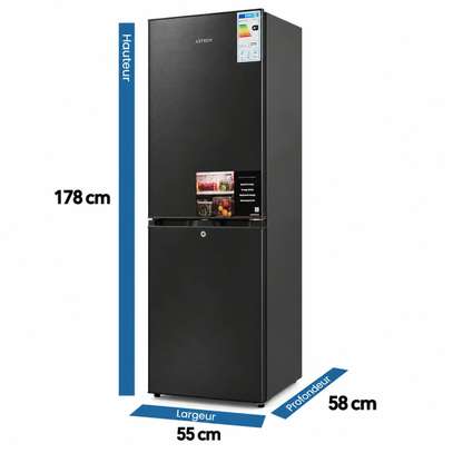 REFRIGERATEUR ASTECH COMBINE 4TIROIRS GRIS FC280DT/PS image 5