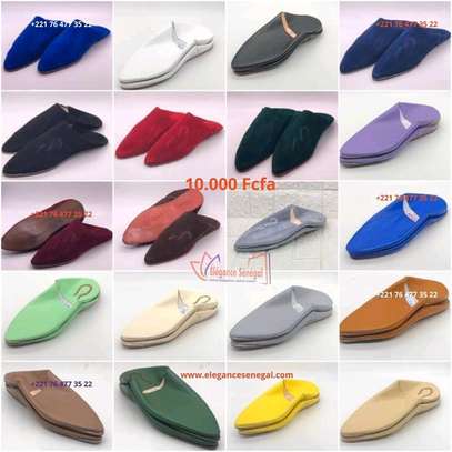 BABOUCHE ROYALE MAROCAINE 100% CUIR et DAIM pour HOMME image 9