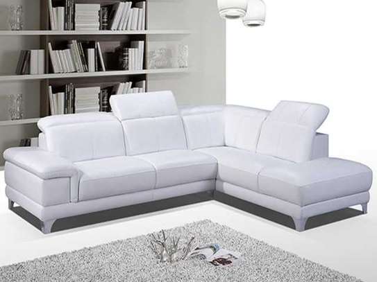 SALON CUIR 5 PLACES ANGLE  NOIRE image 1