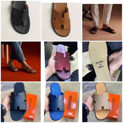 Sandales Hermès pour Homme 100% Cuir authentique image 1
