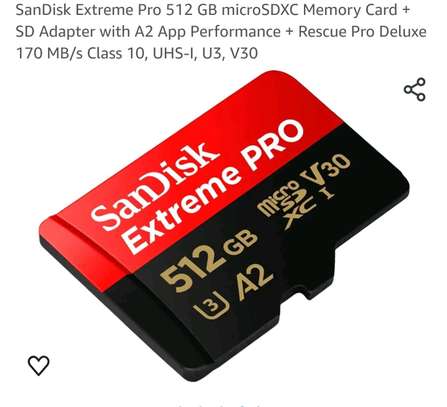 Carte Mémoire extrem pro 4k 512gb drone image 2