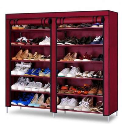 Rangement de Chaussures – Double Cabine – Rouge Bordeau image 1