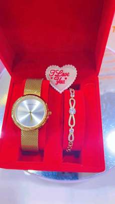 Coffrets bijoux pour femmes : montre + bracelet  cadeau image 3