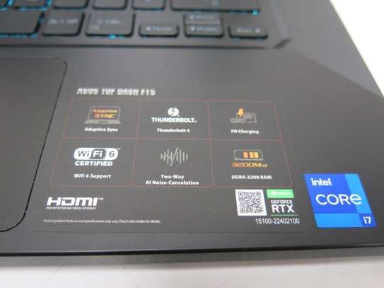 GAMER ASUS TUF DASH F15 CORE i7 image 1