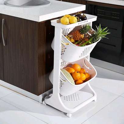 Étagère de rangement en plastique 2 niveaux image 2