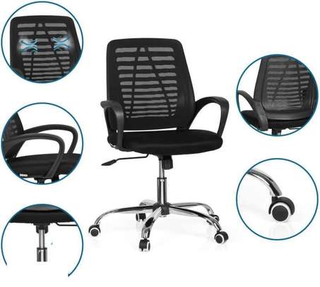 Chaise de bureau ergonomique réglable dossier maille image 2