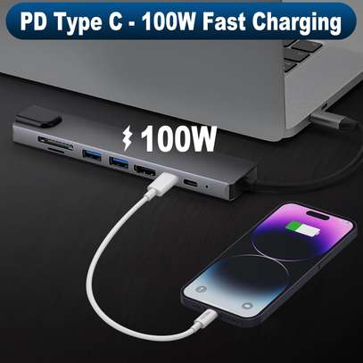 Adaptateur USB C vers HDMI, 8-en-1, Multiport image 3