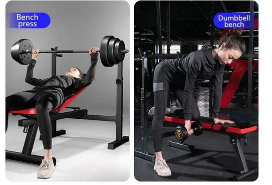Banc de Fitness Multifonctionnel avec Support D'haltères image 11