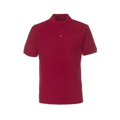 Polo Bordeaux homme qualité supérieur image 2