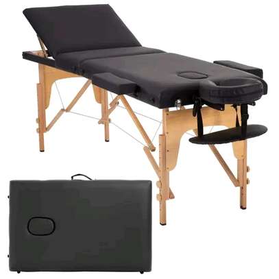 Lit table massage professionnel bois 3plie image 1