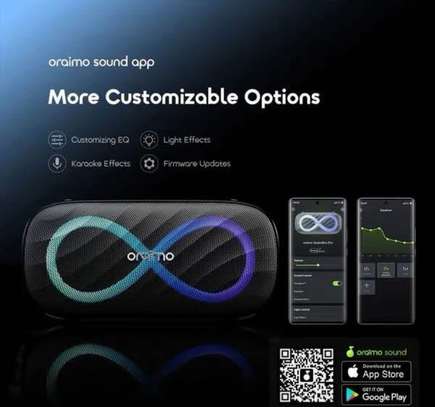 Oraimo SpaceBox Pro 80W Haut-parleur sans fil pour karaoké image 9