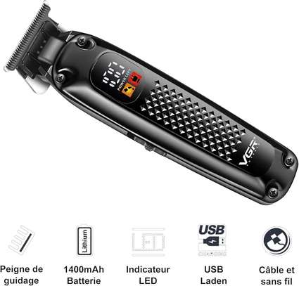 VGR V-972, Tondeuse à cheveux professionnelle, Affichage LED image 6