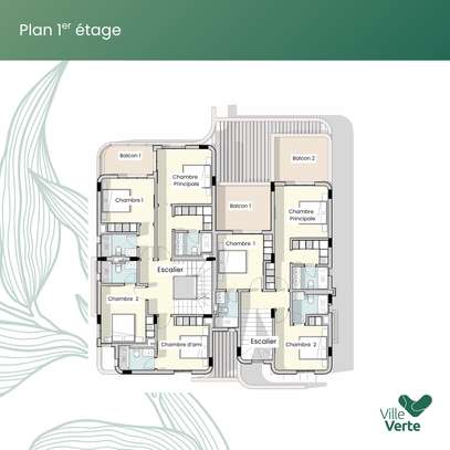 Villa Jumellée F5 R+1 neuf à vendre -Ville Verte au Lac Rose image 6