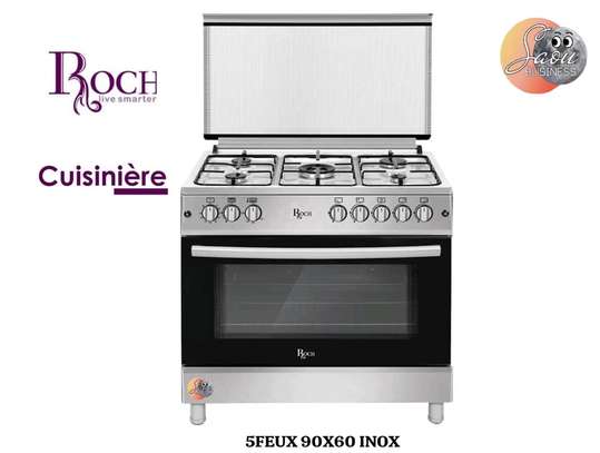 CUISINIERE ROCH 5FEUX 90X60 INOX F9L50 G2-IL / RGC-90EG image 1