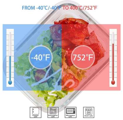 Neuf Tupperware en verres avec couvercles image 4