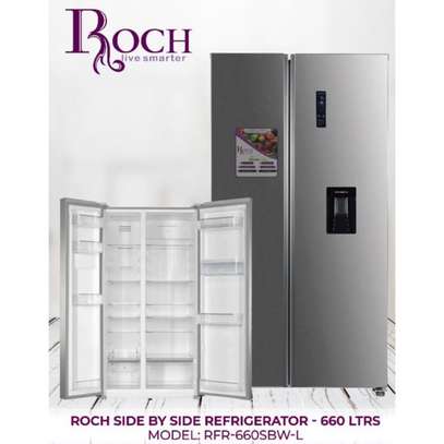 REFRIGERATEUR ROCH SIDE BY SIDE 660 LITRES  AVEC FONTAINE image 1