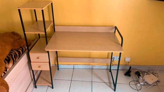 Table D'études avec Étagères de rangement et tiroirs image 4