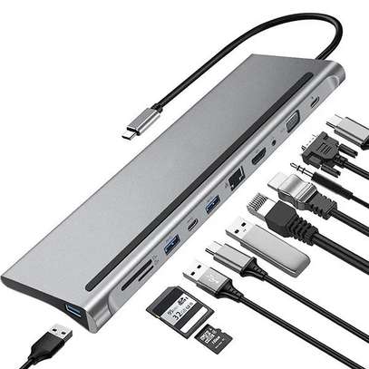 Adaptateur USB de type C 11 ports en 1 image 1