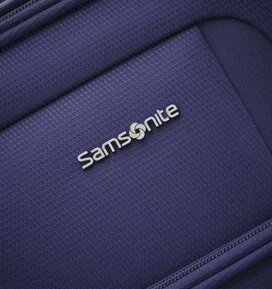 Set de deux valises SAMSONITE en tissu bleu image 1